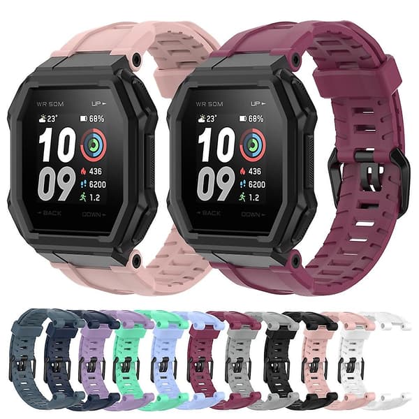 Til Huami Amazfit Ares 1908 Silikonurrem Green