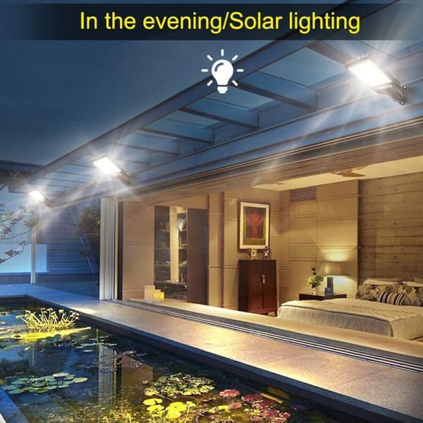 Udendørs Solar Floodlight Lampe 180 COB (14) 14