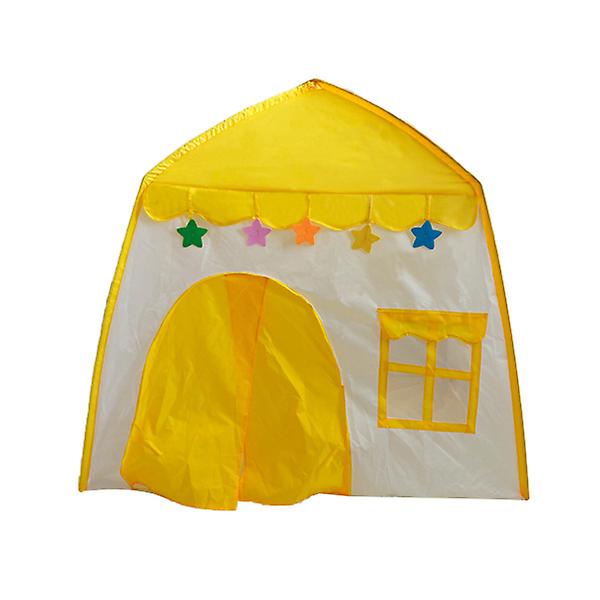 Børnefoldelege telthus til børn indendørs prinsesse slot børnetelt gaver børn telt Yellow