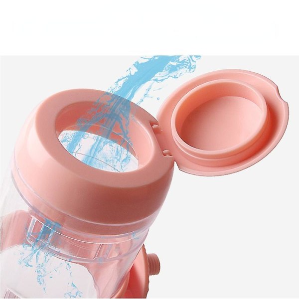 Pet Water Dispenser Hund Water Dispenser Hängande bur Pink500ml