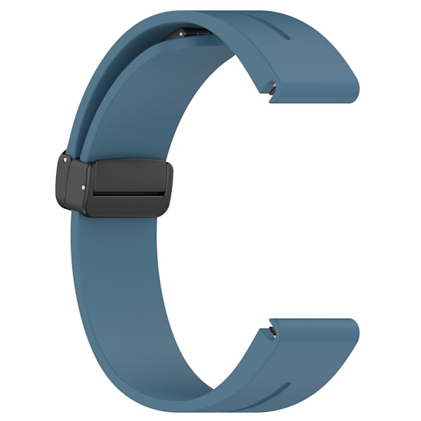 20mm magnetiskt silikonband för Samsung Galaxy Watch 6/6 Classic/5/4/huawei Watch Gt 3 42mm, klockarmband svart spänne Dark Blue