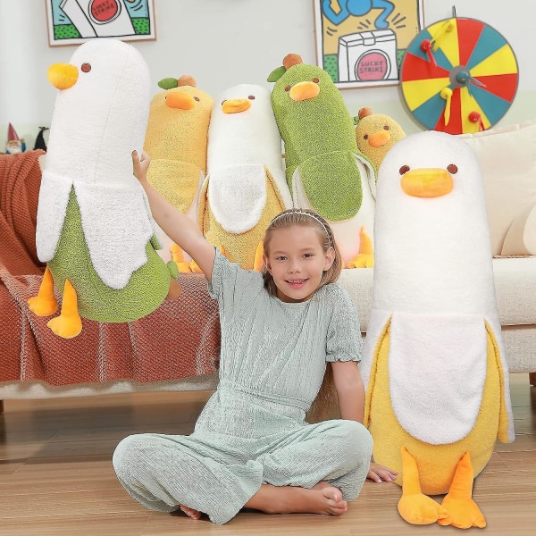 Banana Duck Plysch - En mysig och studsig bananplyschleksak som gör livet roligt