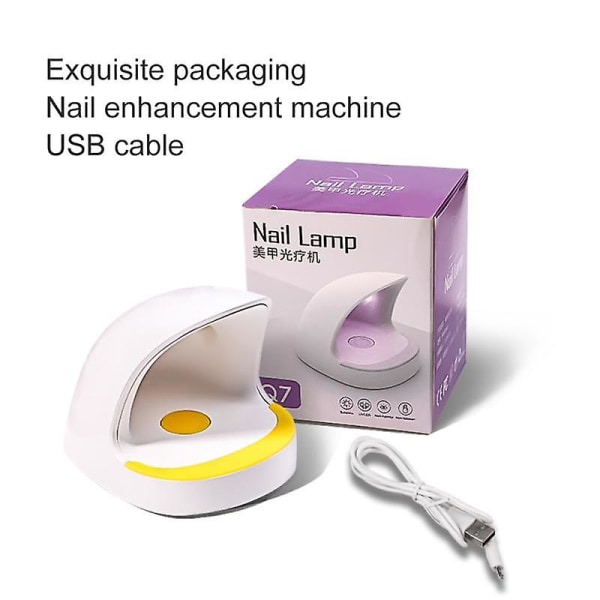 6w Mini Nageltorkare Lampa Bärbar Nagelljusterapi Uv Led-lampa Snabbtorkande Enkelfinger USB kontakt Led Nails Art Tools 5W717