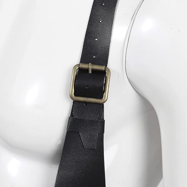Herre Justerbar Gummi Rem Strop Solid Farve Underarm Dobbelt Skuldertaske, Sort black