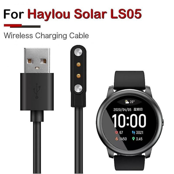 För Xiaomi Haylou Solar Ls05 Ls02 Ls01 Smart Watch Laddare Smartwatch Dock Laddare Adapter USB Laddningskabel Adapter Tillbehör For solar or LS05