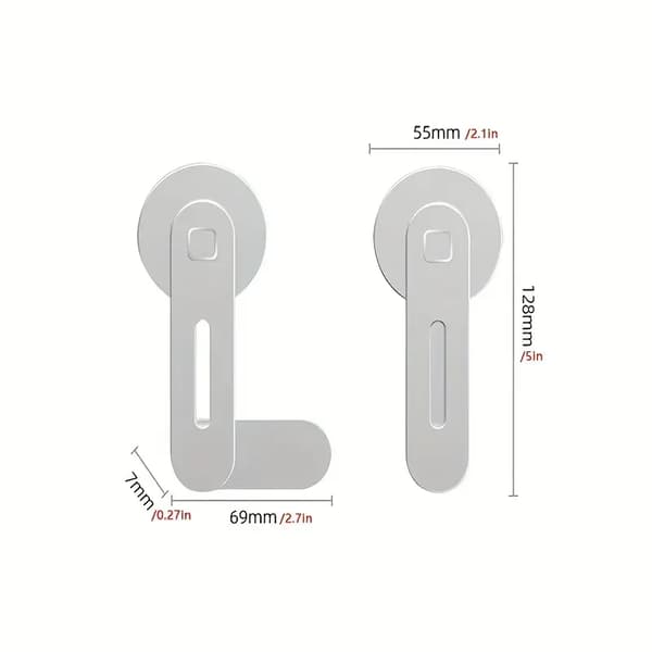 Laptop Magnetisk Udvidelsesstander Foldbar, Sort