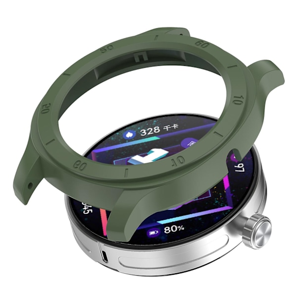 Anti-dråpe hardt deksel for Huawei Watch GT Cyber, hulletet beskyttende deksel for 22mm lugs-rem Green A Huawei Watch GT Cyber