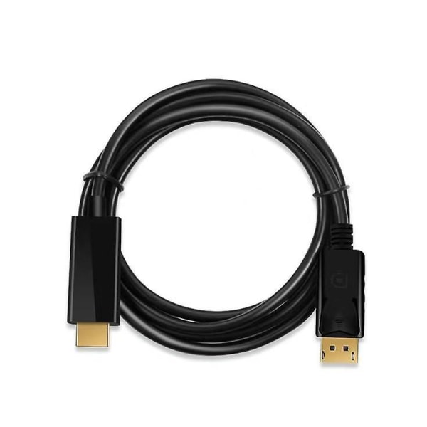 1080p Displayport till HDMI 1,8 m kabelomvandlare(adapter) Guldpläterad sladd Black