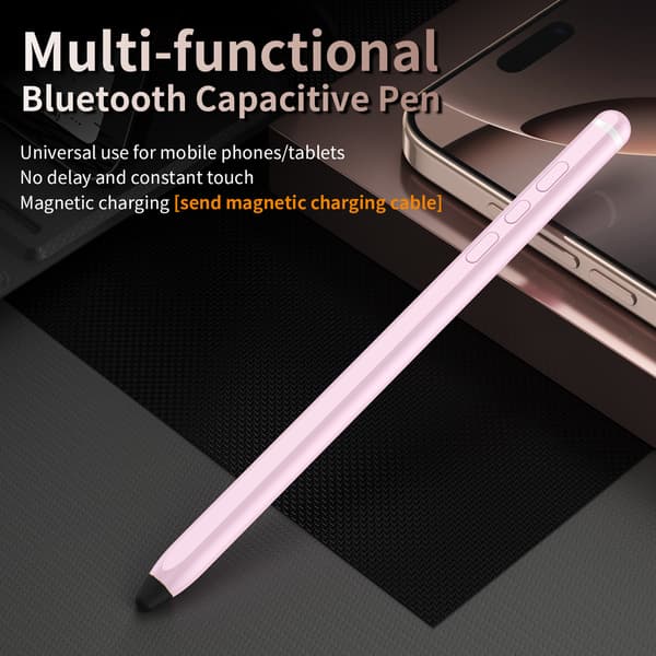 Styluspen - Generel, til Android- og Apple-telefoner/tablets (pink)
