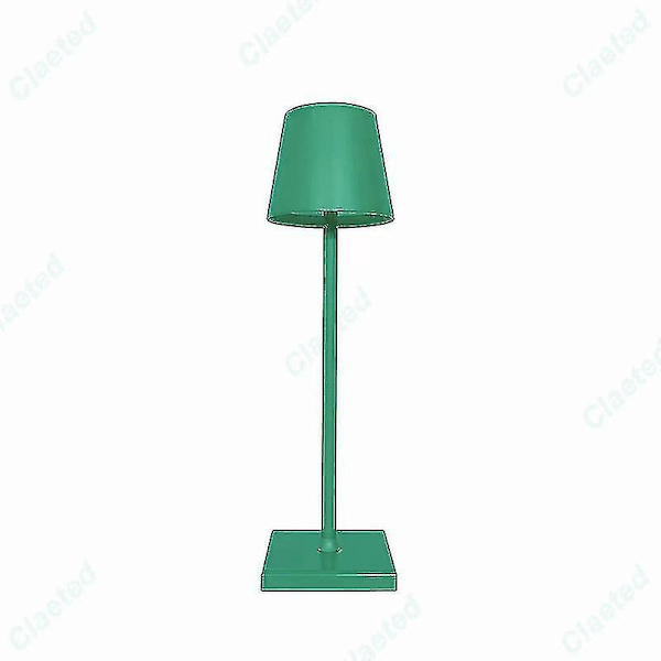 Poldina Wireless Pöytävalaisin USB Ladattava Lovely Touch Vedenpitävä pöytälamppu Makuuhuoneen Hotelli Olohuone Ravintola Wigslar Green