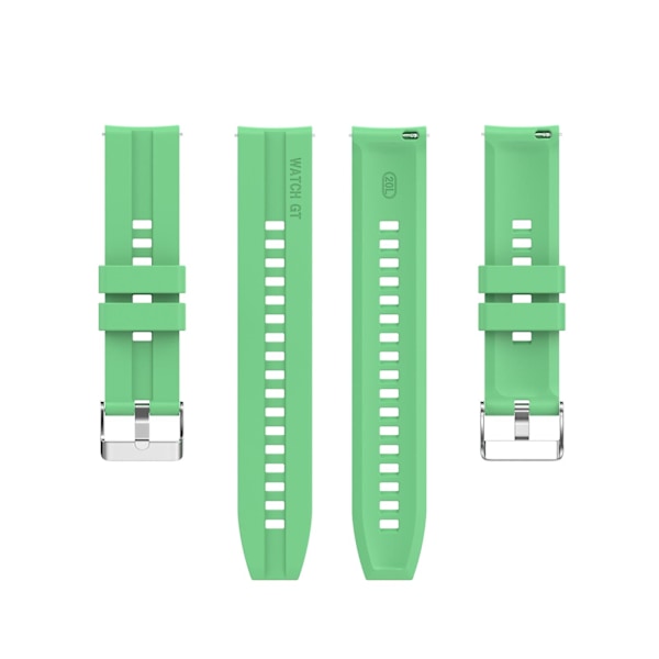 For Huawei Watch GT 2 42mm Watchband med sølvspenne Mint Green