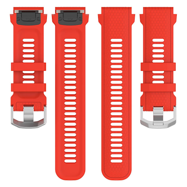 Silikoneurrem til Garmin MARQ/Approach S62/S60, udskiftningsurrem med honeycomb-tekstur Red