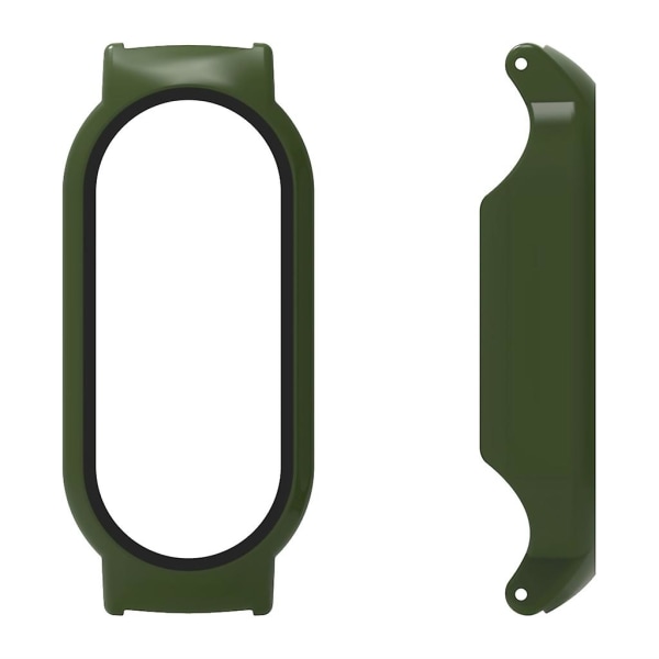 För 8/8 NFC Full Edge-Screen Protector Case Watch Bumper-Shell Dammtätt cover Army green