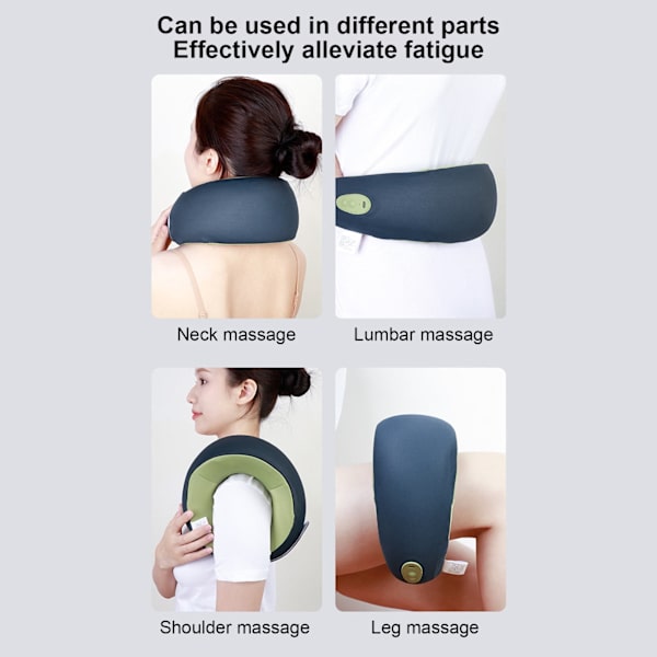 Massage nackkudde med värme (grå) Gray