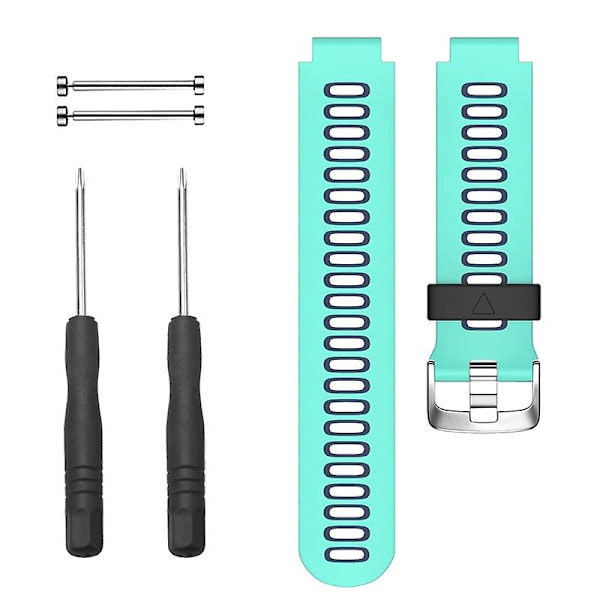 Garmin Forerunner 735 XT -kaksivärinen silikoniranneke (musta + keltainen) Duck   Blue