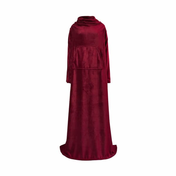 Peitto hihoilla ja taskulla Wine red 170*200cm