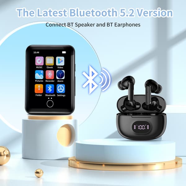MP3-spelare - 32 GB-kort + trådbundna hörlurar