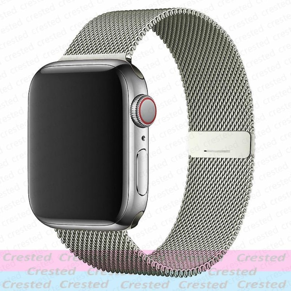 Milanese løkkestropp For Apple Watch Ultra Band 44mm 40mm 45mm 41mm 49mm 42mm 38mm 44 Mm Correa-armbånd Iwatch Series 3 6 Se 7 8 42mm 44mm 45mm 49mm Gray