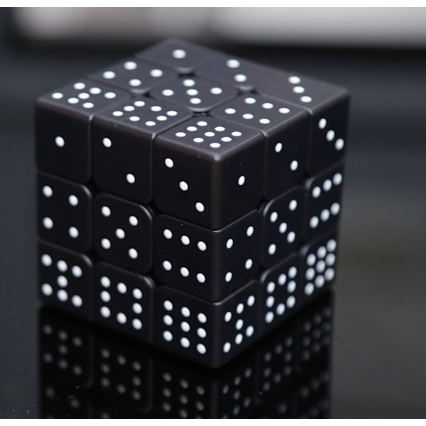 3X3X3 Hastighetsterning 3D Relief Effekt Sudoku Braille Magisk Terning Puslespill, For Blinde Personer, Svak Syns