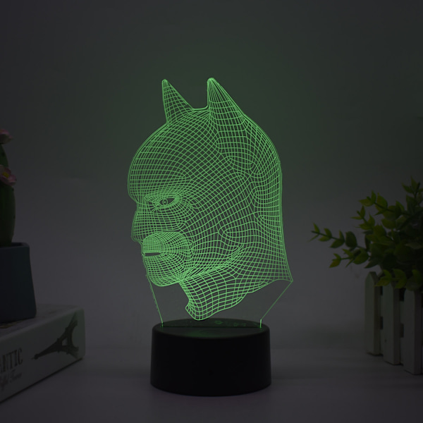 3D-yövalo, luova valomaalauskoriste, koriste-esineet lasten lahjoihin, musta pyöreä Venom 16 color remote control