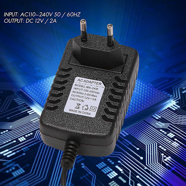 Universal Europa-oplader AC 12V2A sektoradapter til RT Pro 2-tablet