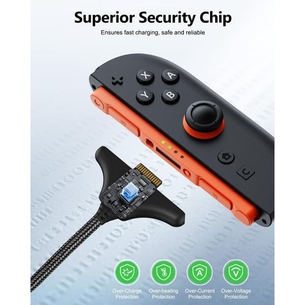 Laddare - 2-pack magnetisk laddningskabel för Nintendo Switch 2 Joycon-kontroll, 3M