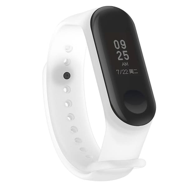 Silikone urrem til Xiaomi Mi Band 3 & 4 White