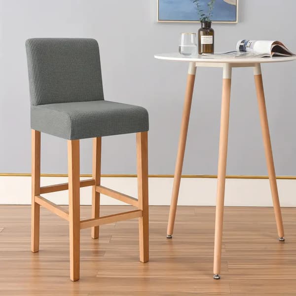 Elastisk barstol betræk med vaskbart betræk til kaffebarer (Khaki) Khaki