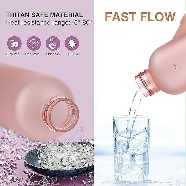1l vattenflaska med markör Återanvändbar Fitness Utomhus Resor Läcksäker Gradient 03