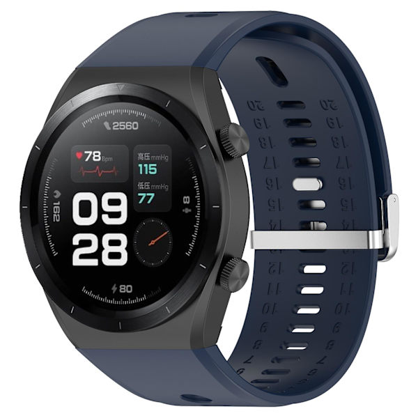 For Xiaomi Watch H1 Reservedeler Bånd Pustende Silikon Klokke Rem Midnight Blue