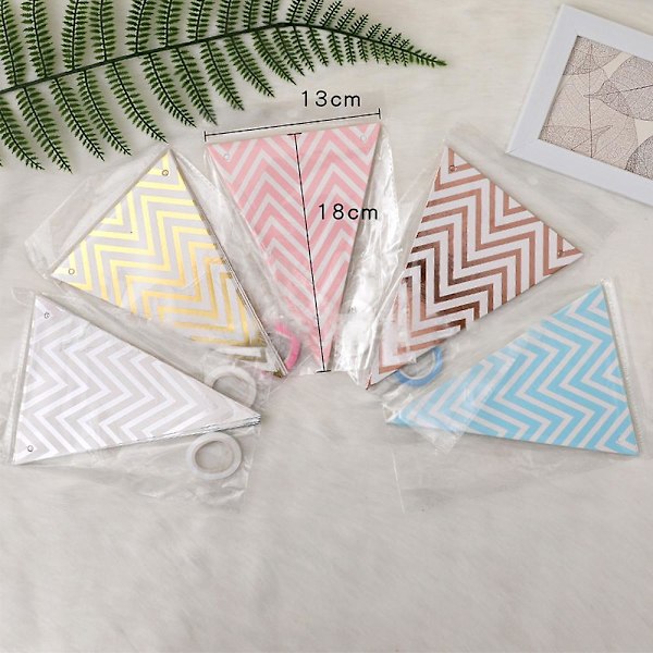 5 stykke sæt bunting vimpel Banner vimpel krans