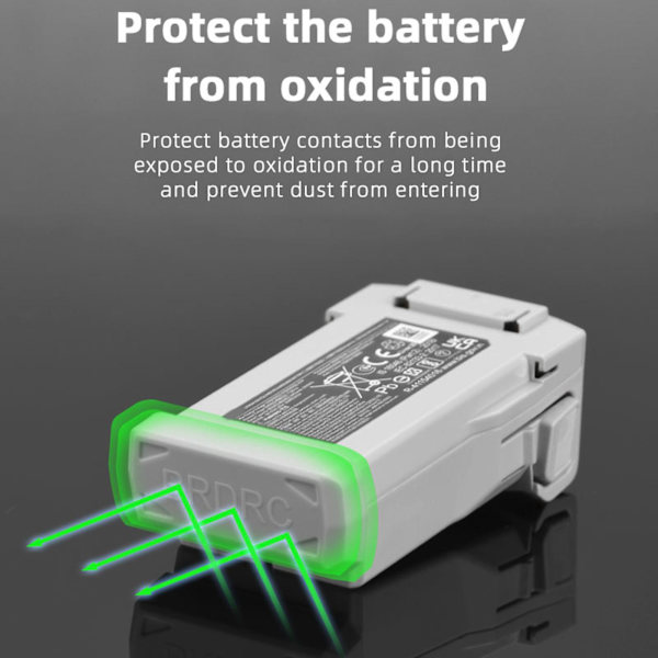 3 st dammskydd för batteriladdningsport för Mini 3 Pro-batteriport Gray