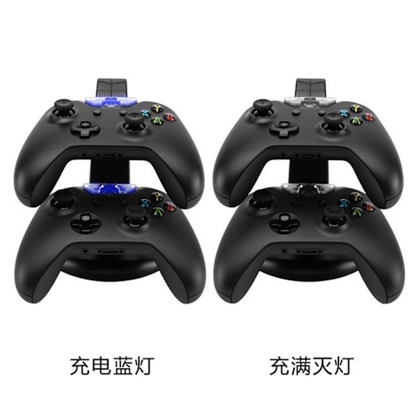 Dobbel kontrollerlader for Xbox One S X ladestasjon dokkingstasjon