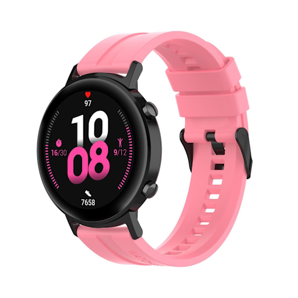 For Huawei Watch GT 2 42mm Watchband med sort spænde Pink