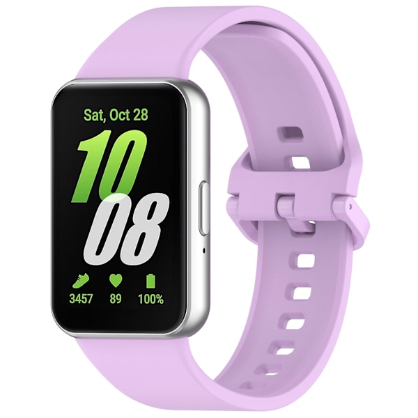 Fleksibel klokkearmbånd i silikon til Samsung Galaxy Fit3 Light Purple