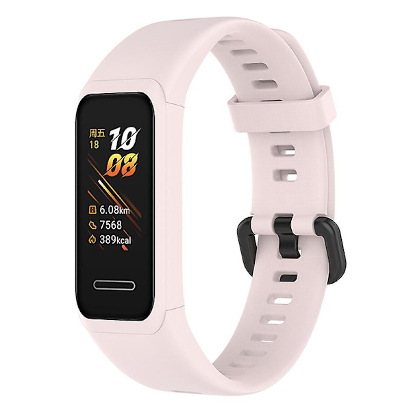 Vaihdettava säädettävä silikoniranneke Huawei Watch Band 4:lle (ADS-B29) Pink