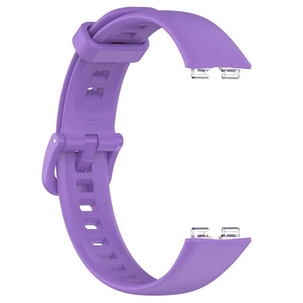 Ersättningsarmband 24mm PU-läder klockarmband för Huawei Band 8 Purple