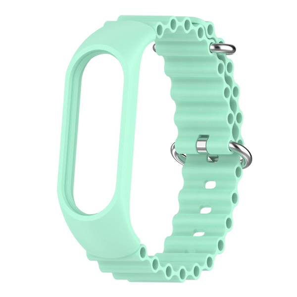Mjukt silikonarmband med klockfodral till Xiaomi Mi Band 3/4/5/6/7 Light green, Light Green G Xiaomi Mi Band 3