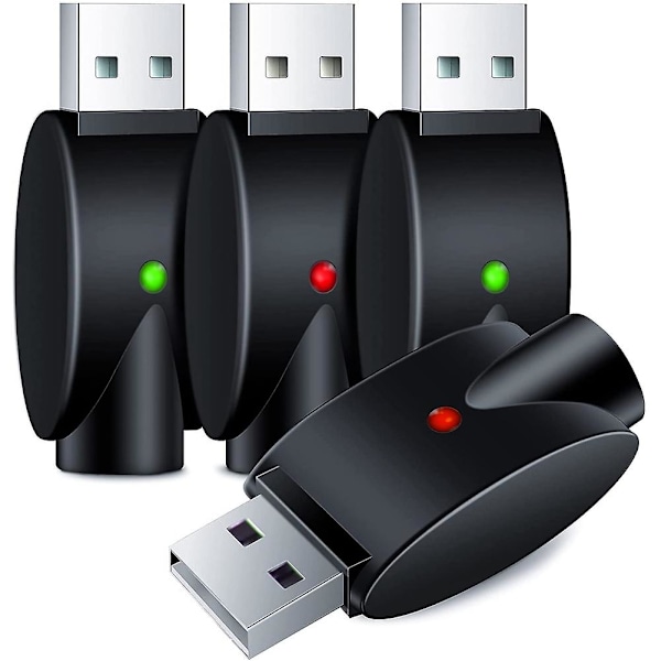 2PCS Lader USB Trådkabel, Bærbar USB Lader, med LED Indikatorlys, Intelligent Overladningsbeskyttelse