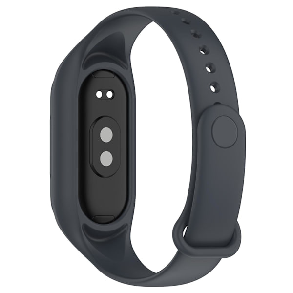 For Xiaomi Smart Band 8 udskiftning silikone urrem integrere armbånd med etui Dark grey, Dark Grey C Xiaomi Smart Band 8
