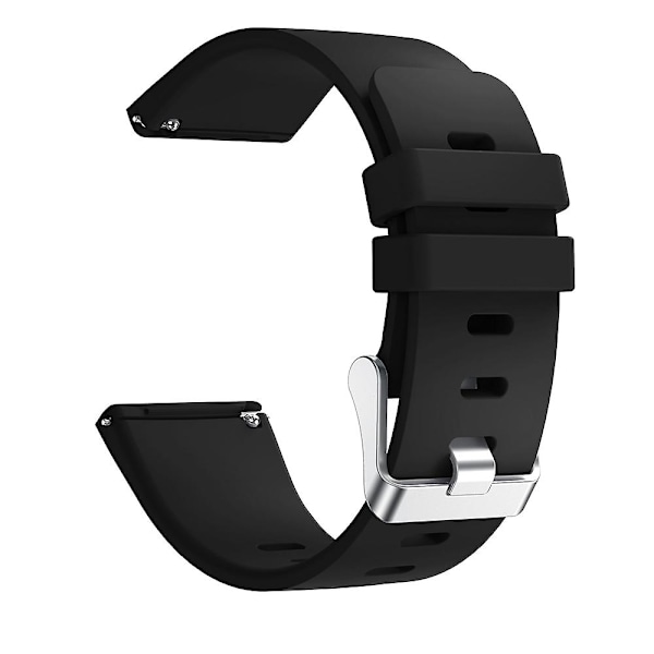 Justerbart silikonarmband för klocka, längd: 102 + 95 mm för Fitbit Versa Black A Fitbit Versa