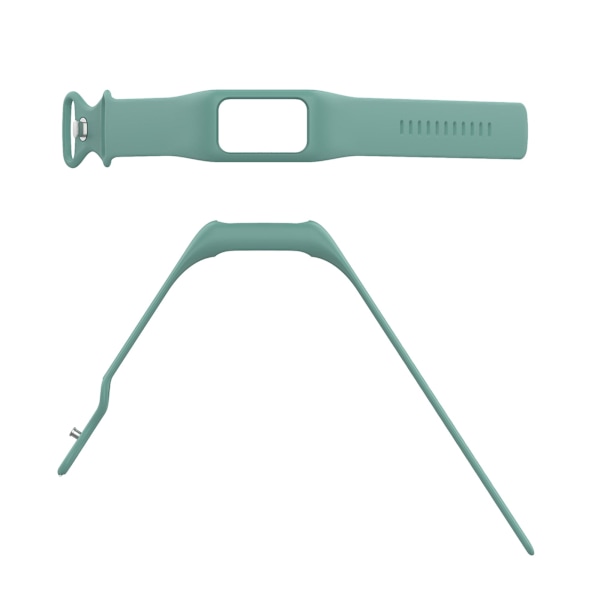 Integrera silikonklockarmband för Fitbit Charge 6/5/4/3, klockarmband med fodral Green
