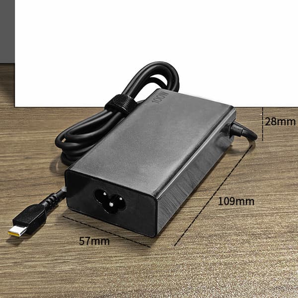 Laddare 100W 20V 5A Typ-C för Lenovo Idea Pad5 Pro16 Ström