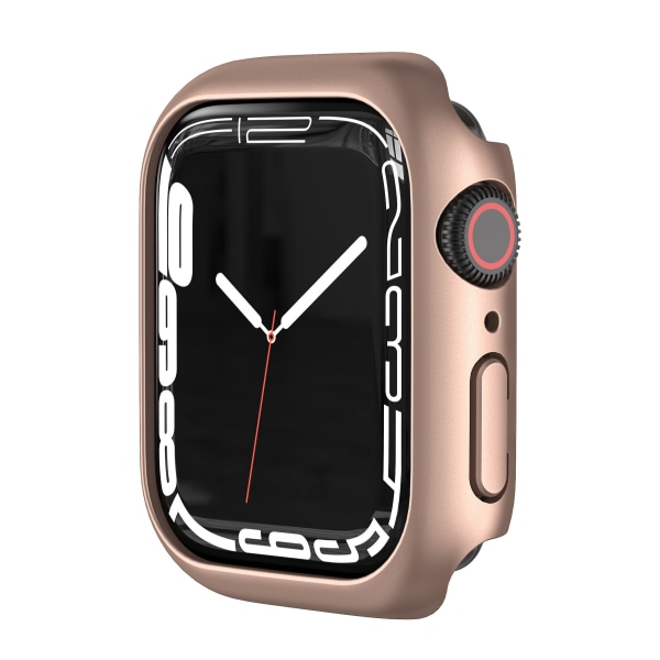 Case För Apple Watch Cover 41mm 45mm 44mm 40mm 44 Mm Tillbehör Pc Protector Bumper Iwatch Series 6 Se 5 4 3 7 8 42mm 38mm Case 45mm series 7 8 Bright rose