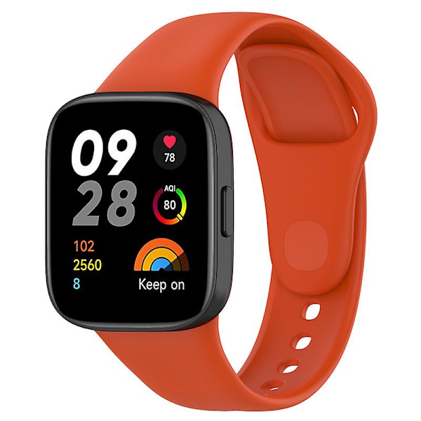 Silikonihihna Xiaomi Redmi Watch 3/Mi Lite Watch 3 -pehmeä ranneke, pikalukitusranneke Orange