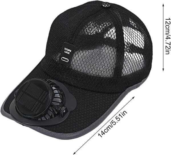 Solar viftehatt med UV-beskyttelse (marineblå) Navy Blue L