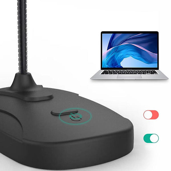 Mikrofon, Farve: M60-usb Indbygget lydkort Hvid