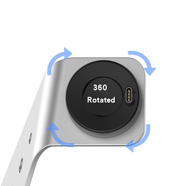 Laderdokk Kompatibel med Garmin Forerunner 745/Garmin Venu Sq/Garmin Fenix6s Laderstativ Ladekabel Dokkingstasjon Smartklokke Tilbehør