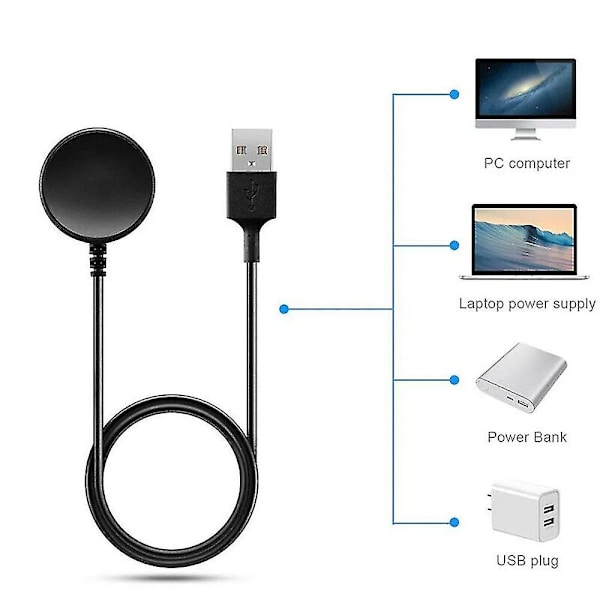 Trådløs magnetoplader til Samsung Galaxy Smart Watch Active 2 R820 R830 R500 Ladestation