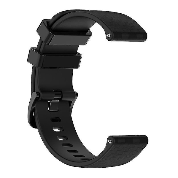 Garmin Samsung Polar Huami Huawei 20mm hiilikuitu silikoniranneke rannekorun vaihto Black, Black I Other Smartwatch Model